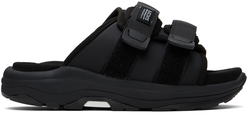 Black MOTO-Run Sandals