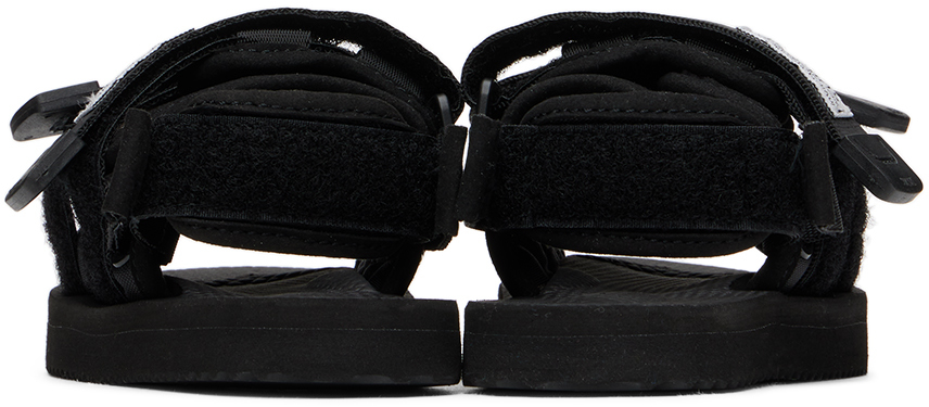 Suicoke Kids Black Moto Sandals In Black