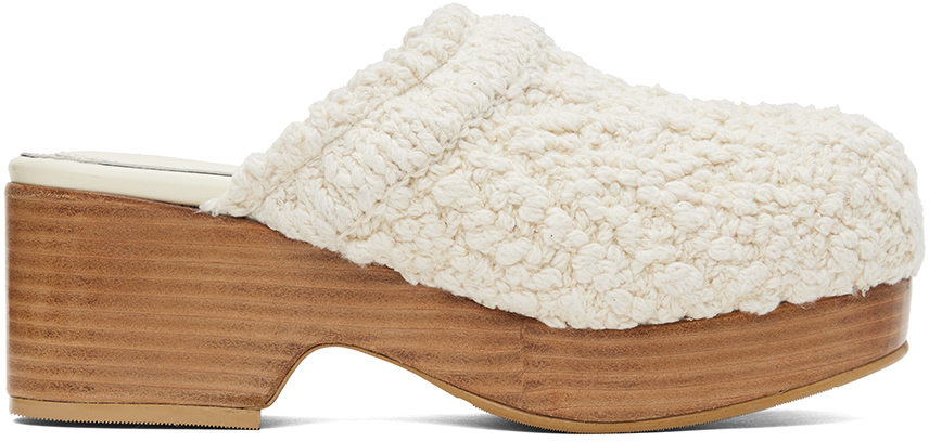 Recto Off-white Bohemian Clogs In Ivory