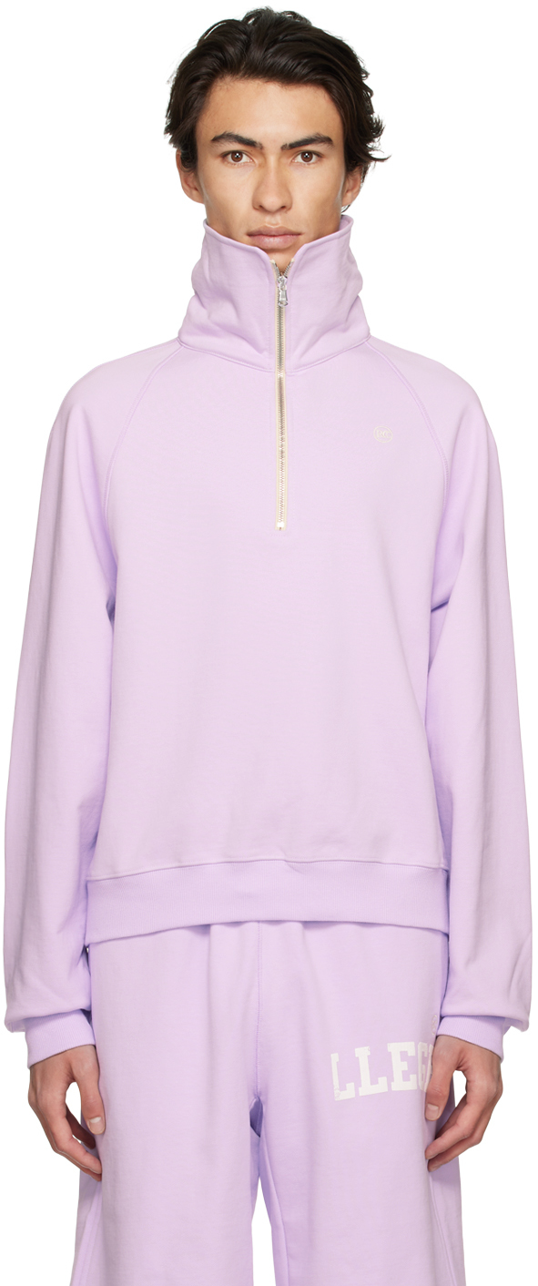 SSENSE Exclusive Purple Half-Zip Sweatshirt