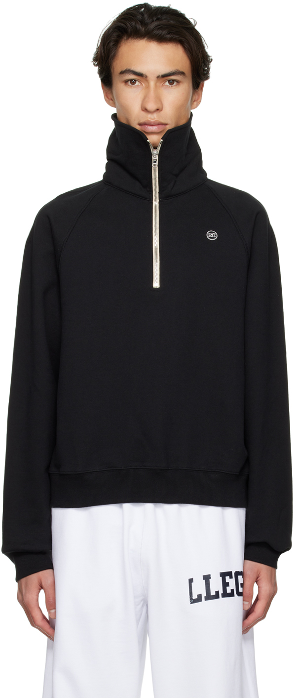 SSENSE Exclusive Black Half-Zip Sweatshirt