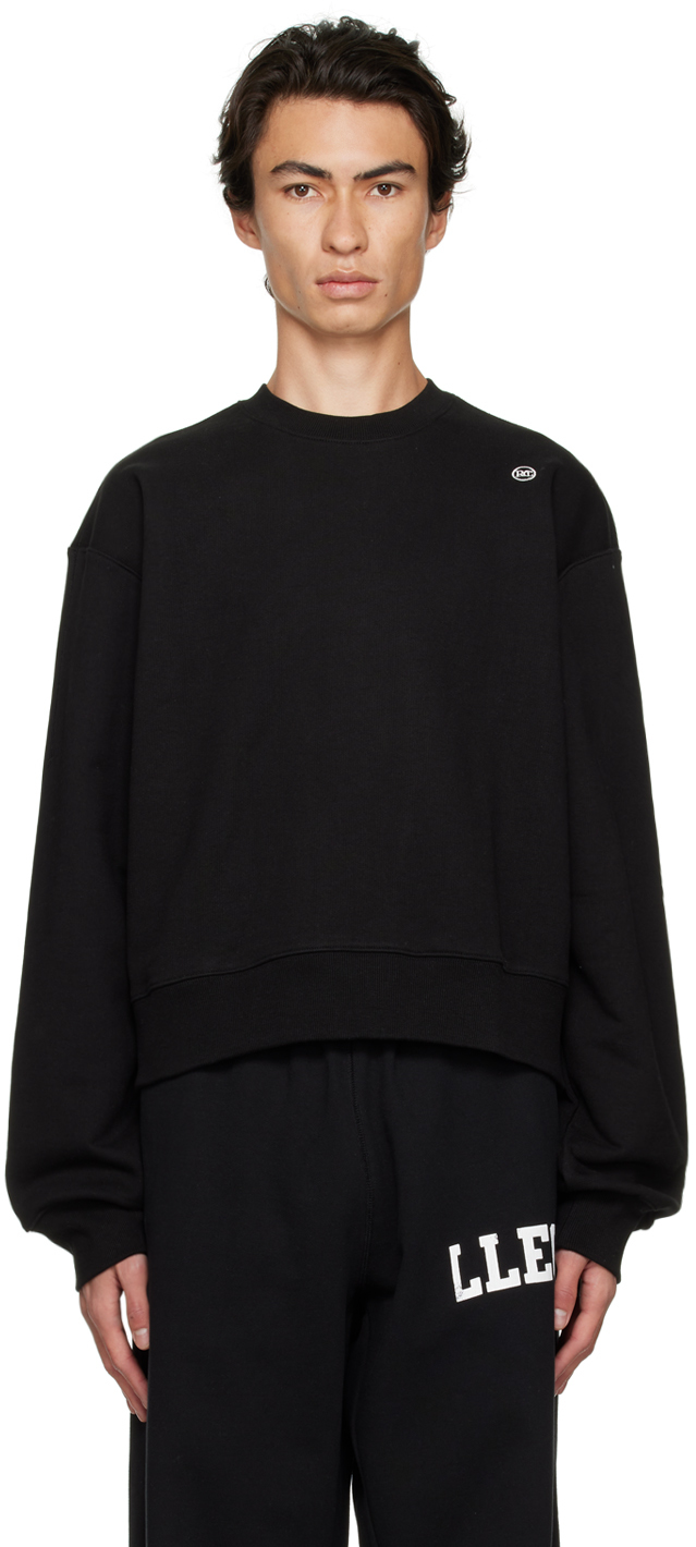 Recto SSENSE Exclusive Black Embroidered Sweatshirt