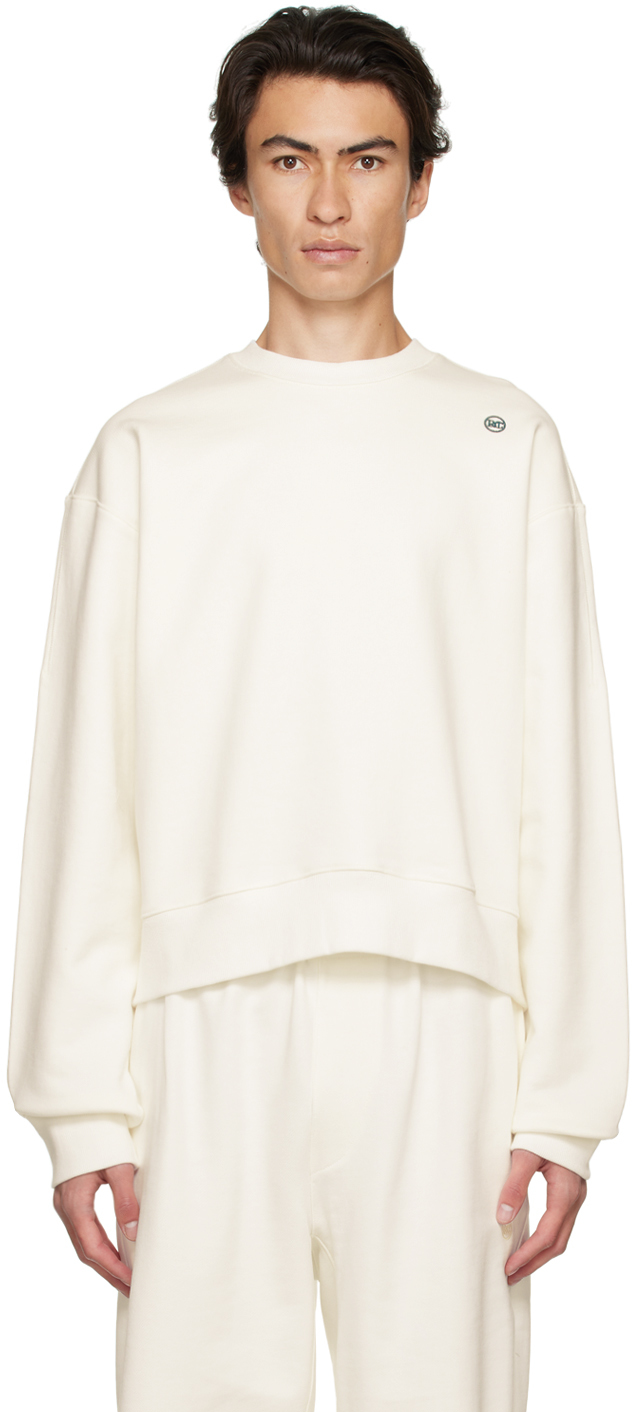 SSENSE Exclusive Off White Embroidered Sweatshirt