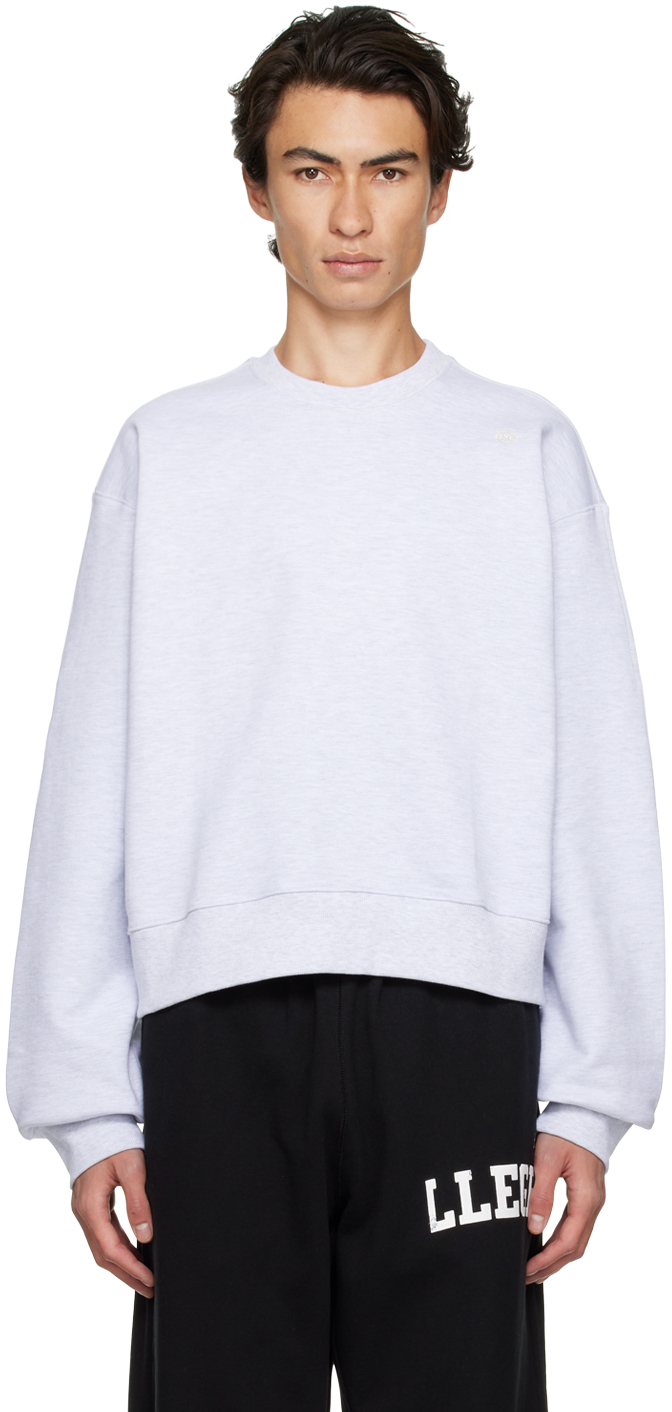 SSENSE Exclusive Gray Embroidered Sweatshirt