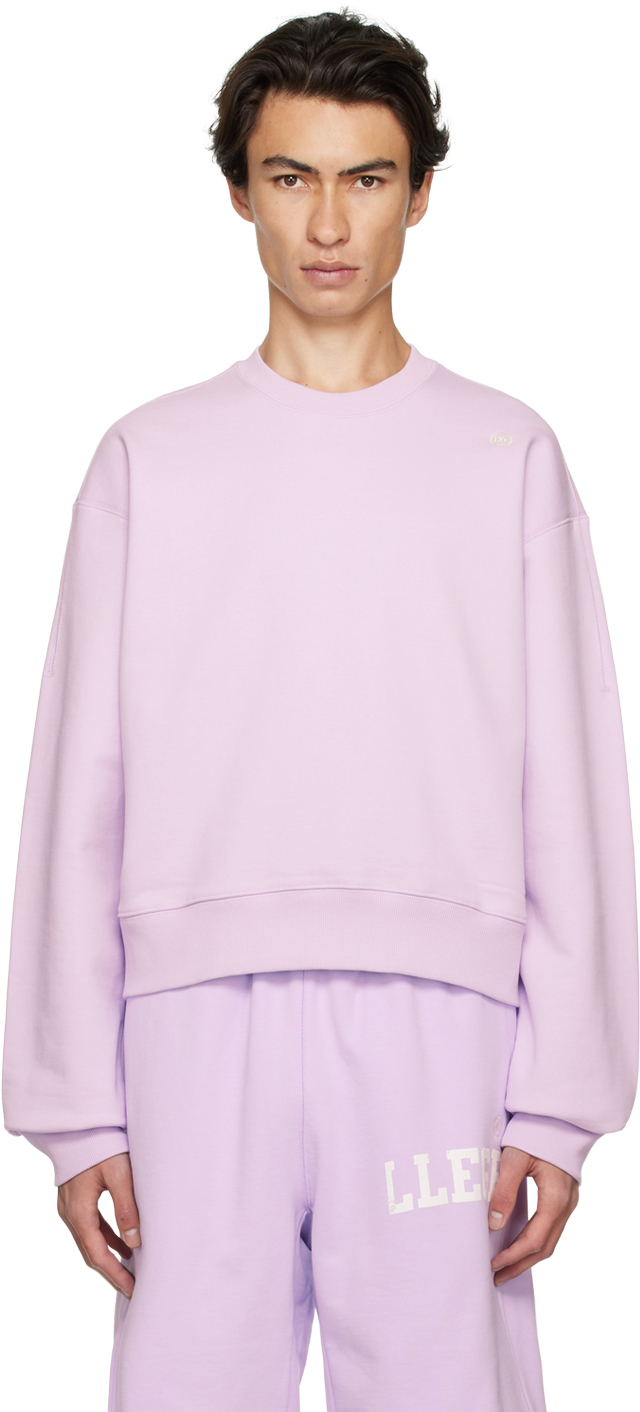 SSENSE Exclusive Purple Embroidered Sweatshirt