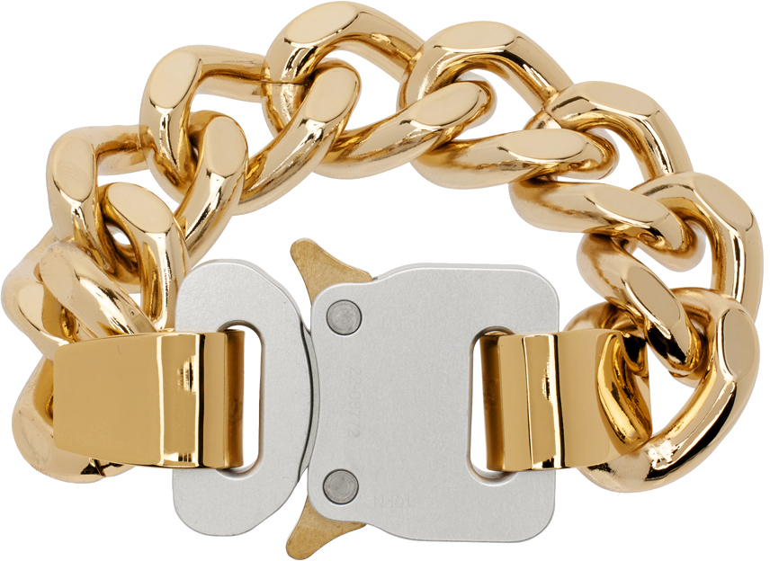 Alyx Gold Buckle Bracelet In Gld0003 Gold Shiny