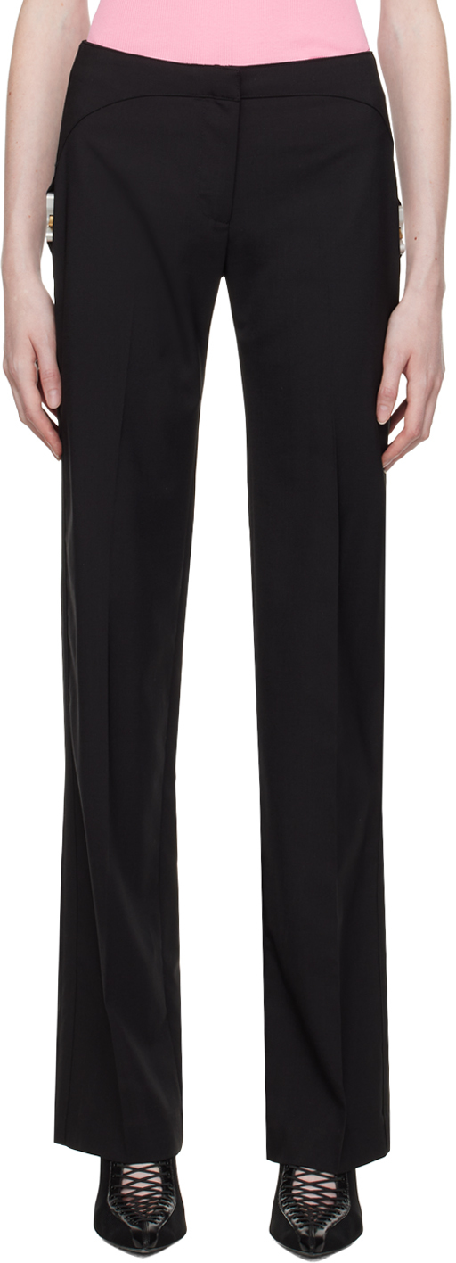 Black Tailoring Buckle Trousers