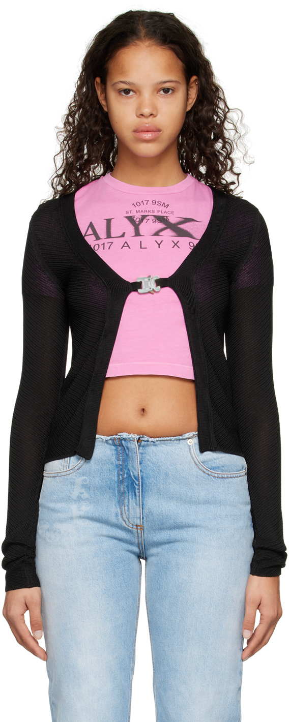 ALYX BLACK BUCKLE CARDIGAN