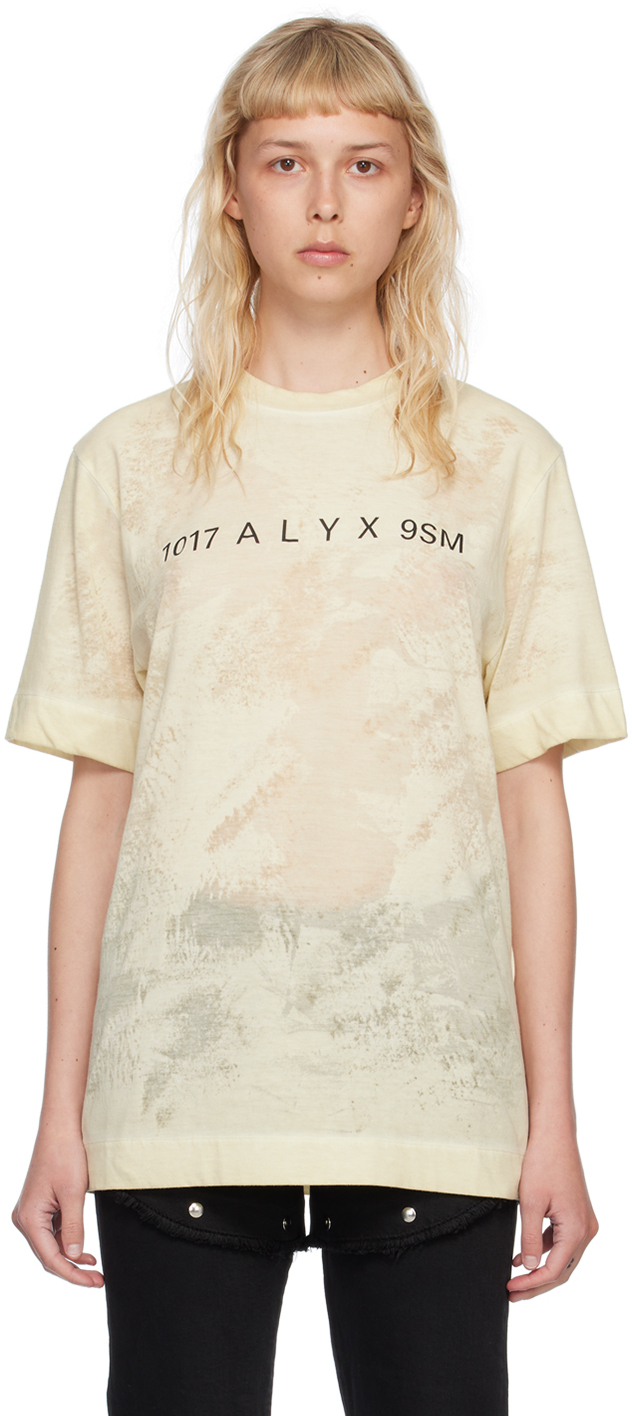 Alyx Off-white Faded T-shirt In Wth0007 Dirty Off Wh | ModeSens