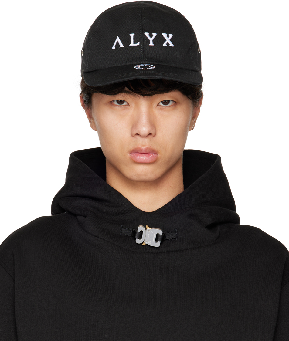 Shop Alyx Black Embroidered Hat
