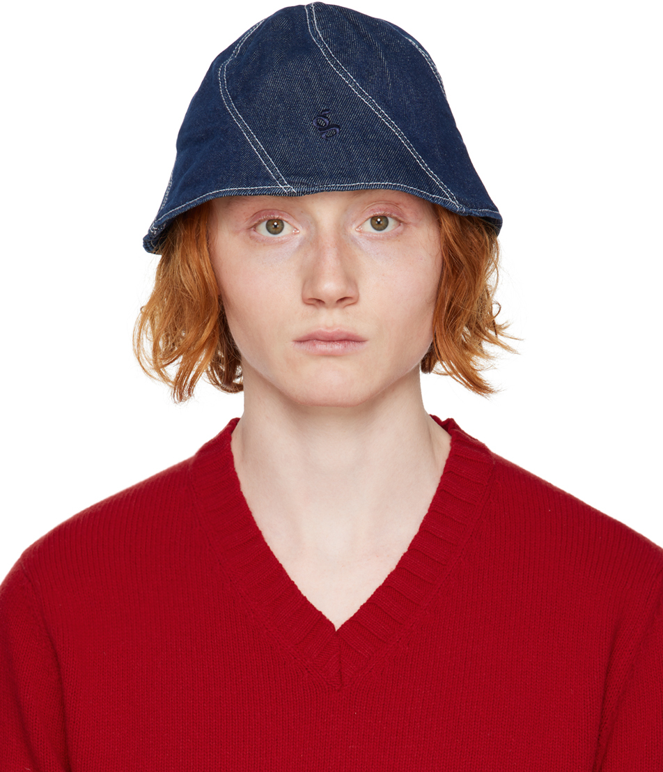 Gimaguas Indigo Romeo Bucket Hat In Blue