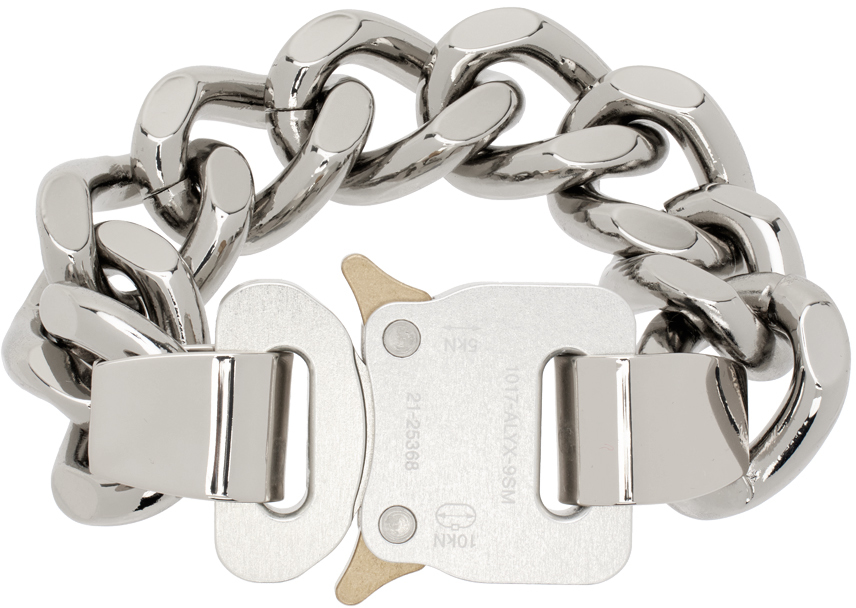 1017 ALYX 9SM: Silver Buckle Bracelet | SSENSE