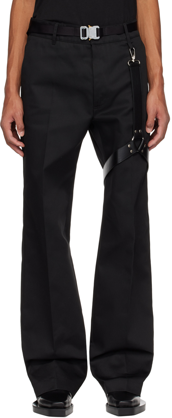 1017 ALYX 9SM Black Bondage Harness Trousers
