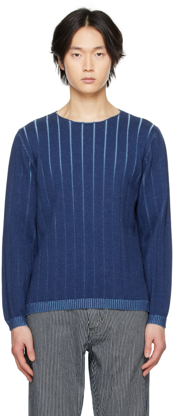 Gimaguas: Blue Filipo Reversible Sweater | SSENSE