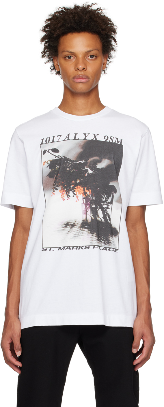 1017 ALYX 9SM: White Icon Flower T-Shirt | SSENSE