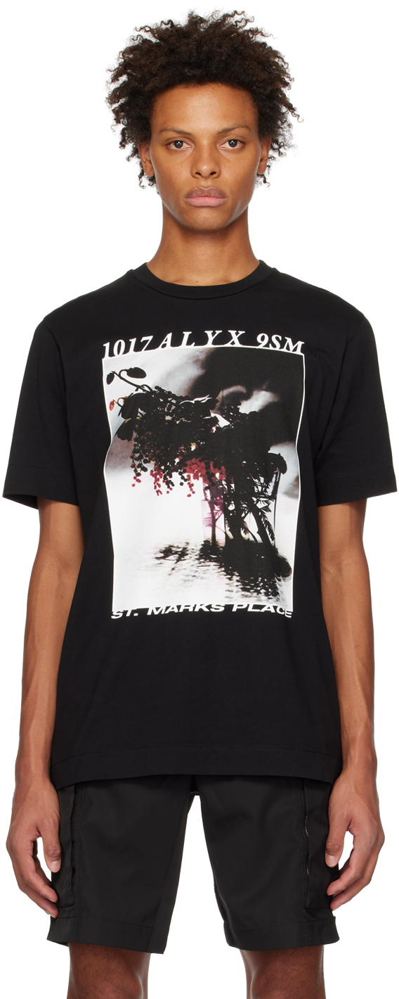 Black Icon Flower T-Shirt