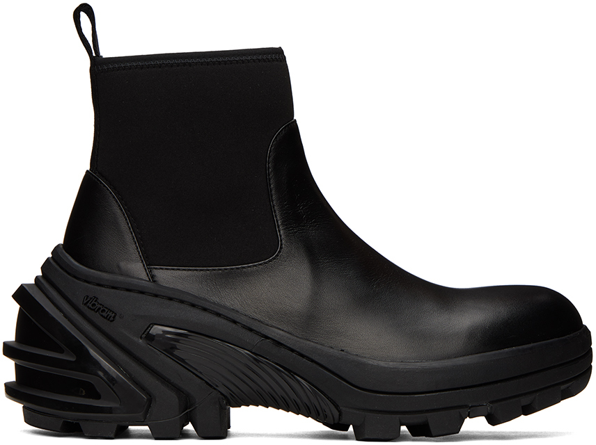 Black Elasticized Boots