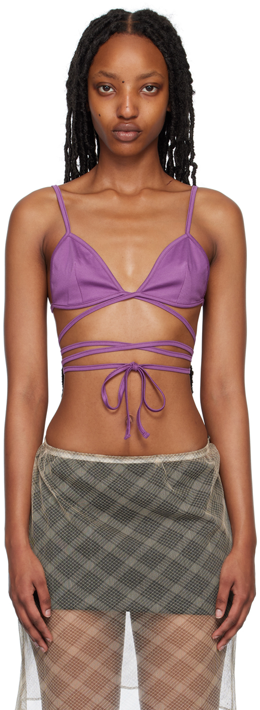 Purple Mara Bikini Top