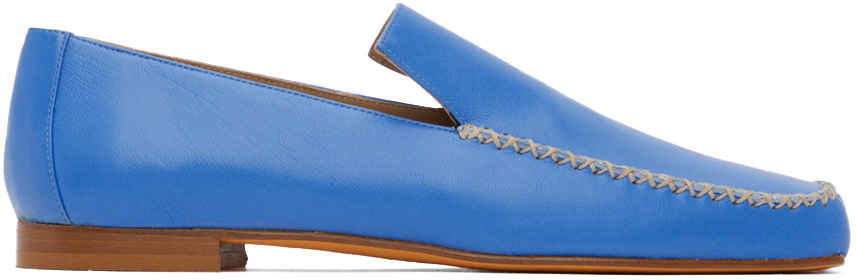 Maryam Nassir Zadeh Blue Pilot Loafers In 568 Pacific