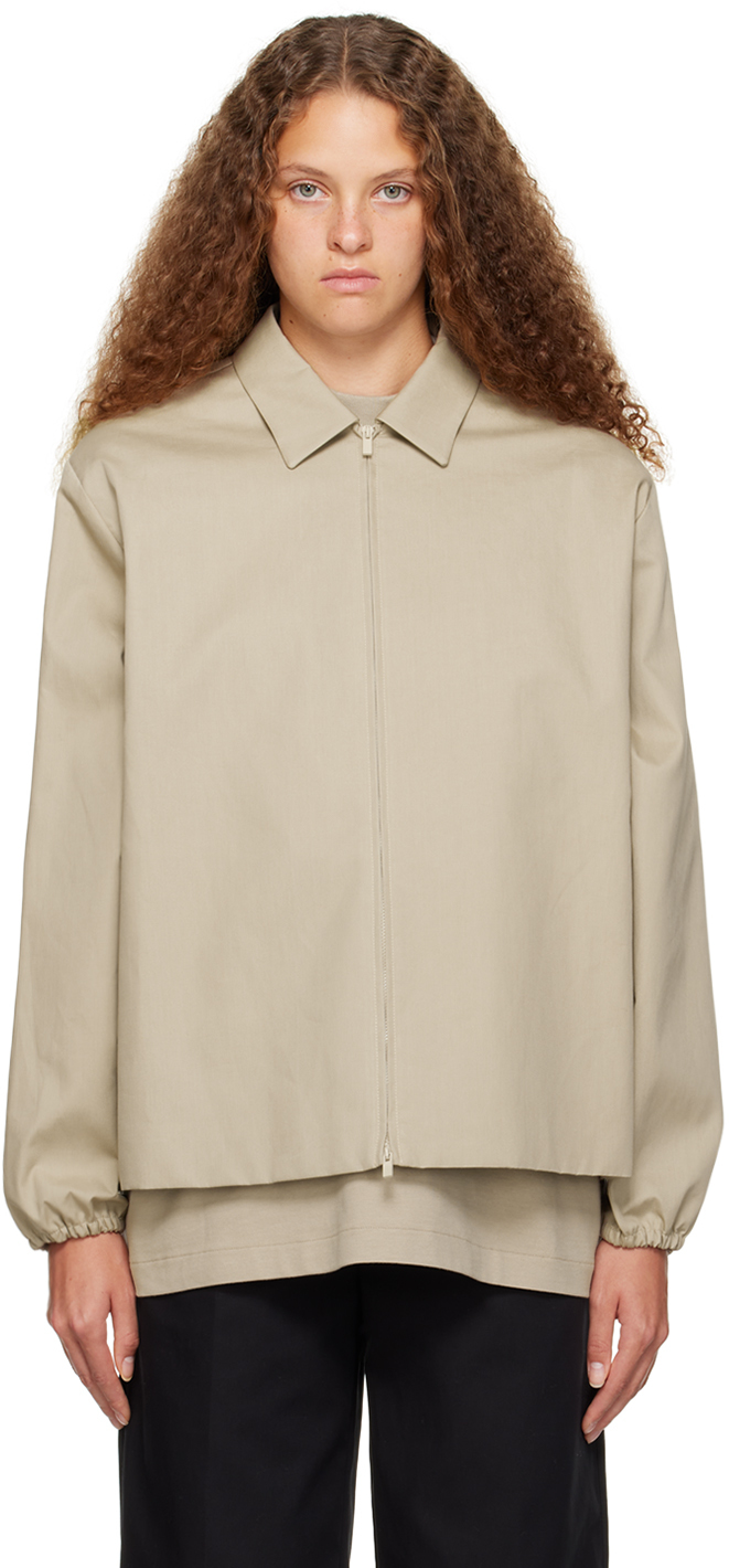 Fear Of God Beige Work Jacket In 252 Dusty Beige ModeSens