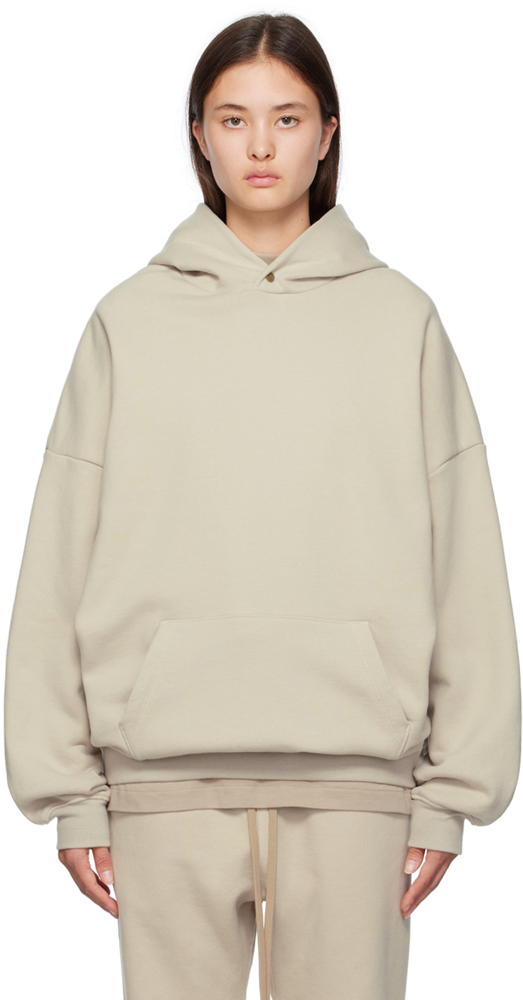 Fear Of God Taupe Eternal Hoodie In 024 Cement