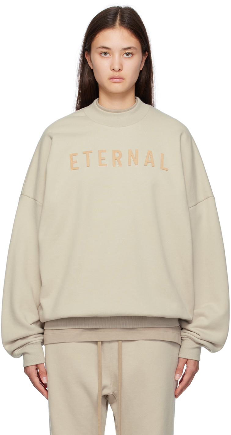 Fear Of God Taupe Eternal Sweatshirt In 024 Cement