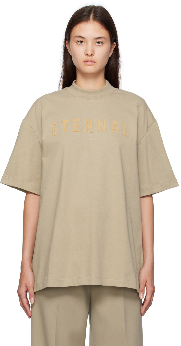 Fear of God: Beige Eternal T-Shirt | SSENSE