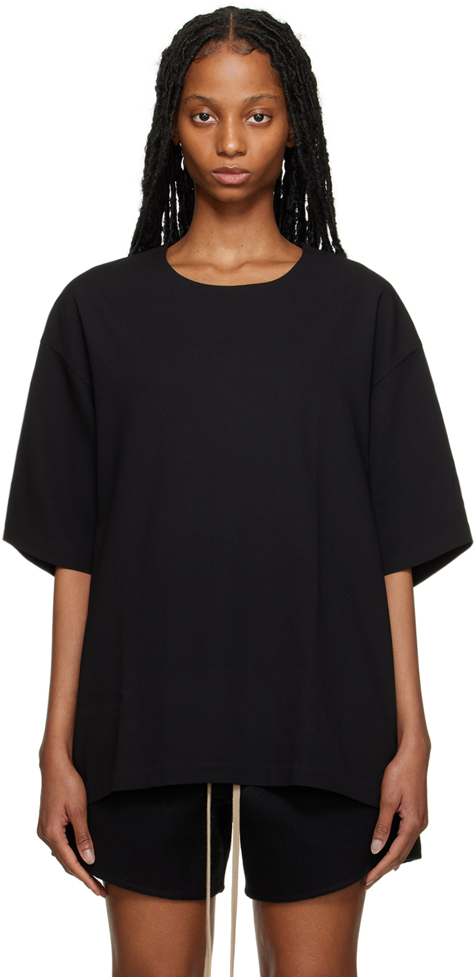 Fear Of God Black Relaxed-fit T-shirt
