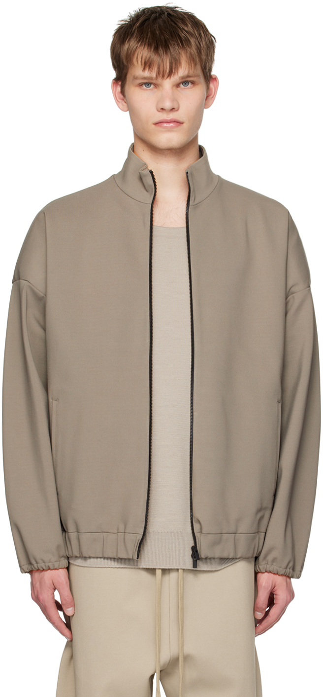 Fear of God Taupe Embossed Track Jacket