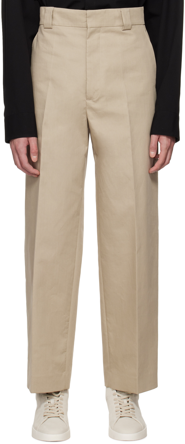 Fear of God Beige Relaxed-Fit Trousers