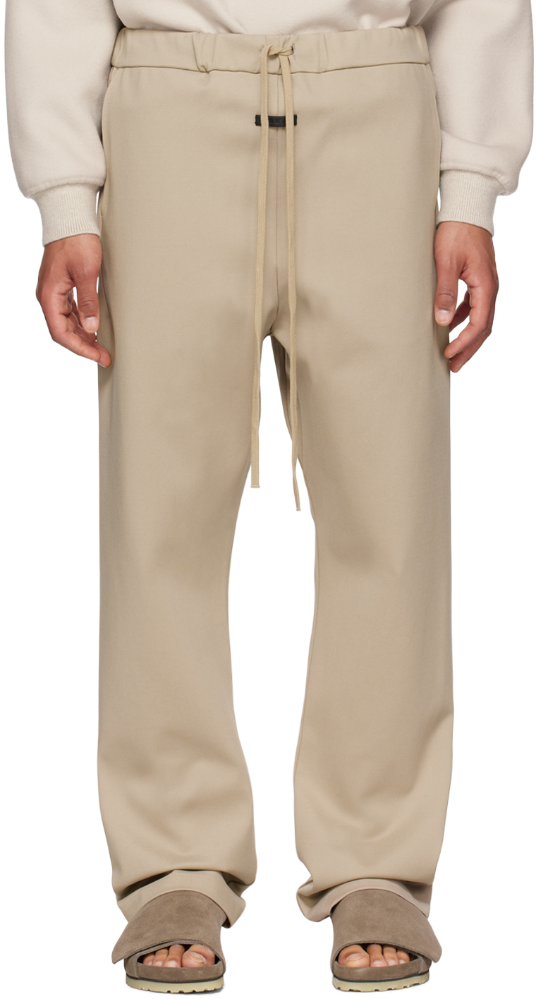 Beige Relaxed Trousers