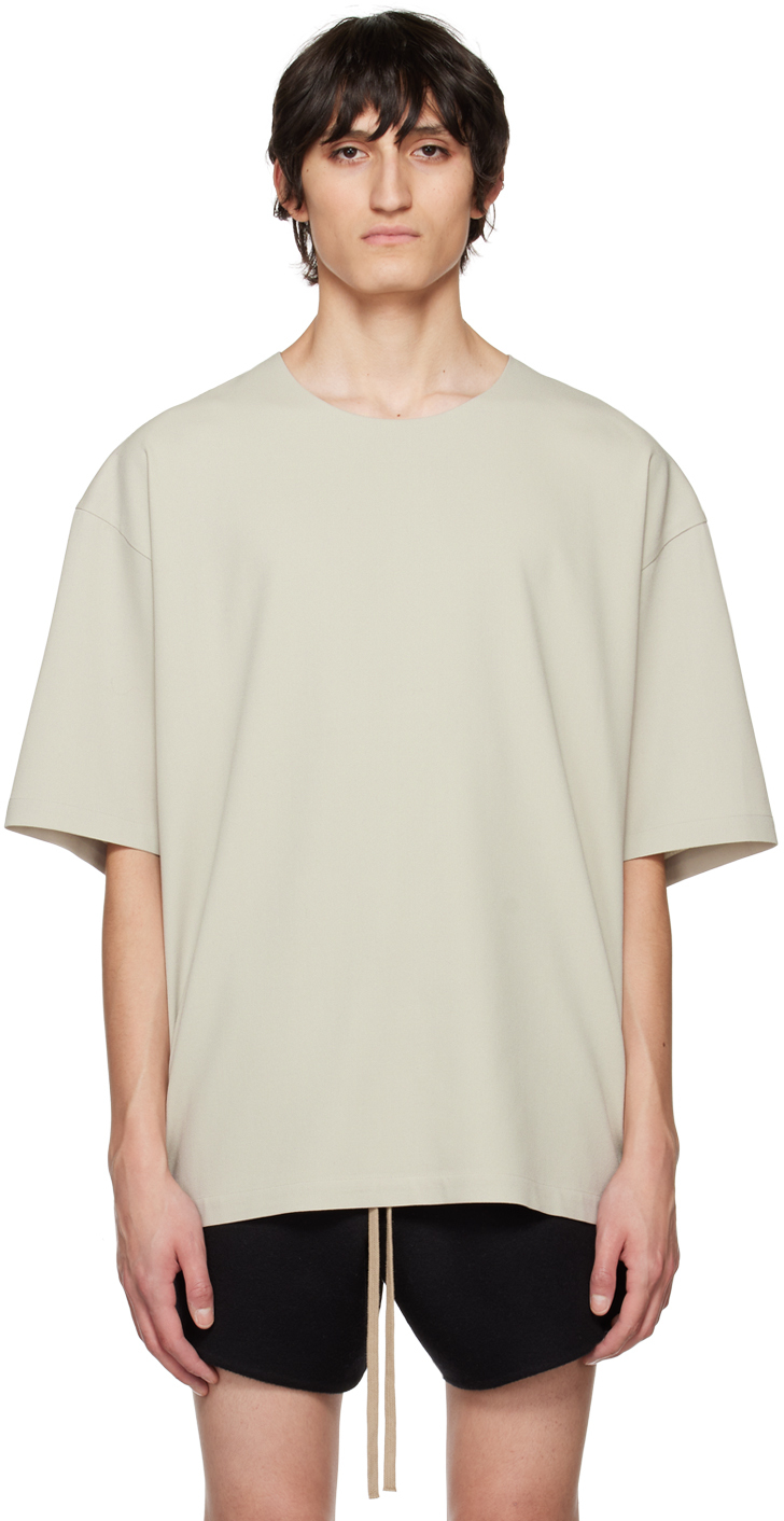 Fear of God Beige Double-Layered T-Shirt