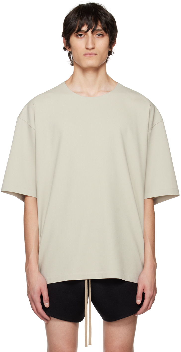 Beige Double-Layered T-Shirt