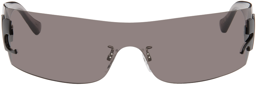Courrèges Vision Frameless Acetate Sunglasses In Black
