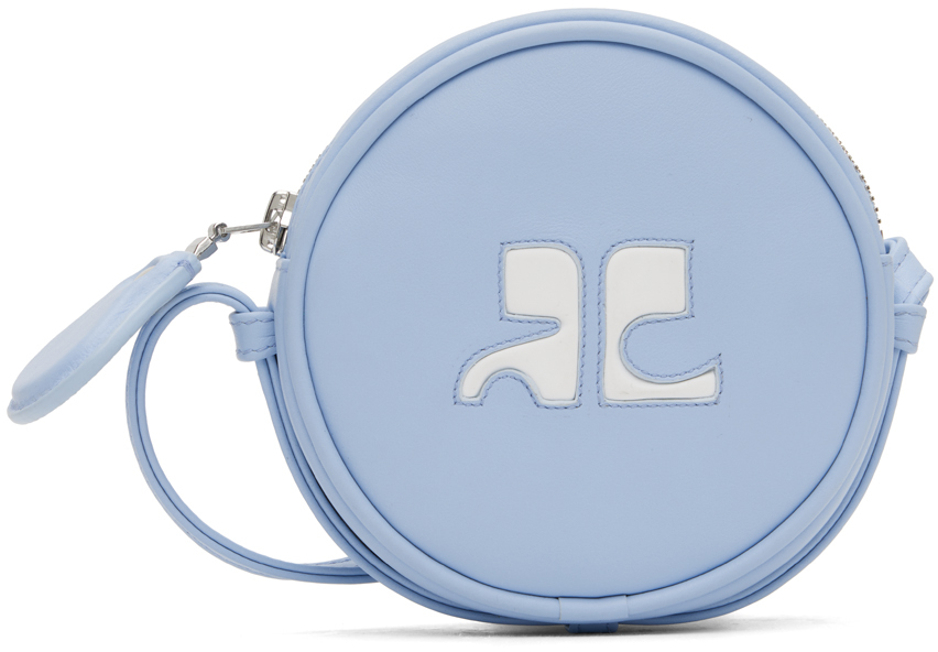 Courrèges Pergsa050cr0010 Small Circle Bag 7005 Sky In Pastel Blue