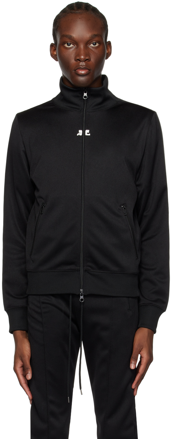 Shop Courrèges Black Interlock Track Jacket