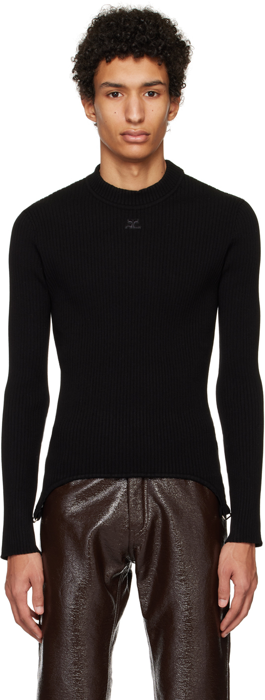 Courrèges Black Embroidered Sweater