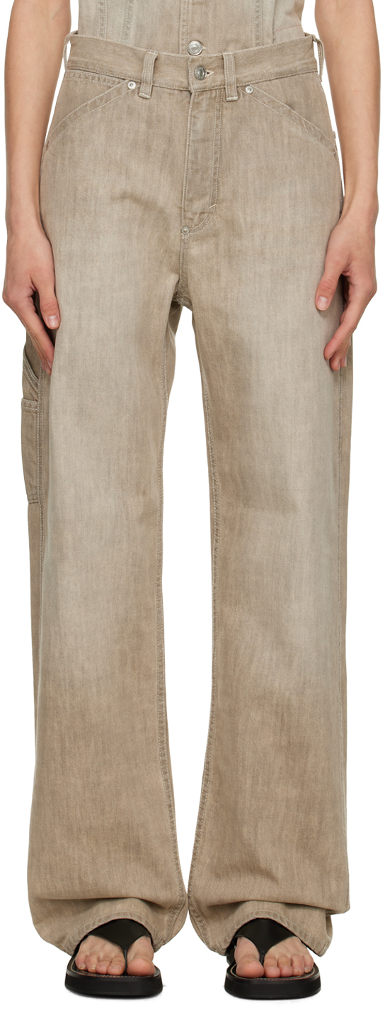 Victoria Beckham: Gray Mia Regan Edition Jeans | SSENSE