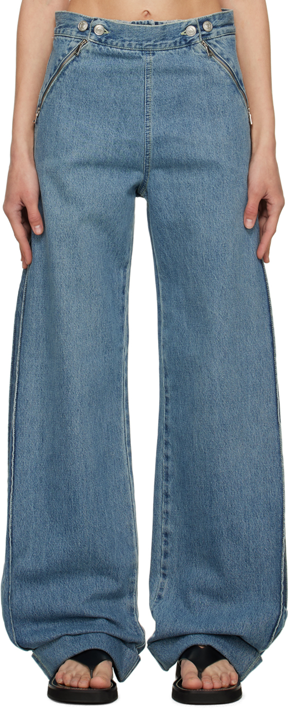 Victoria Beckham: Blue Mia Regan Edition Sailor Jeans