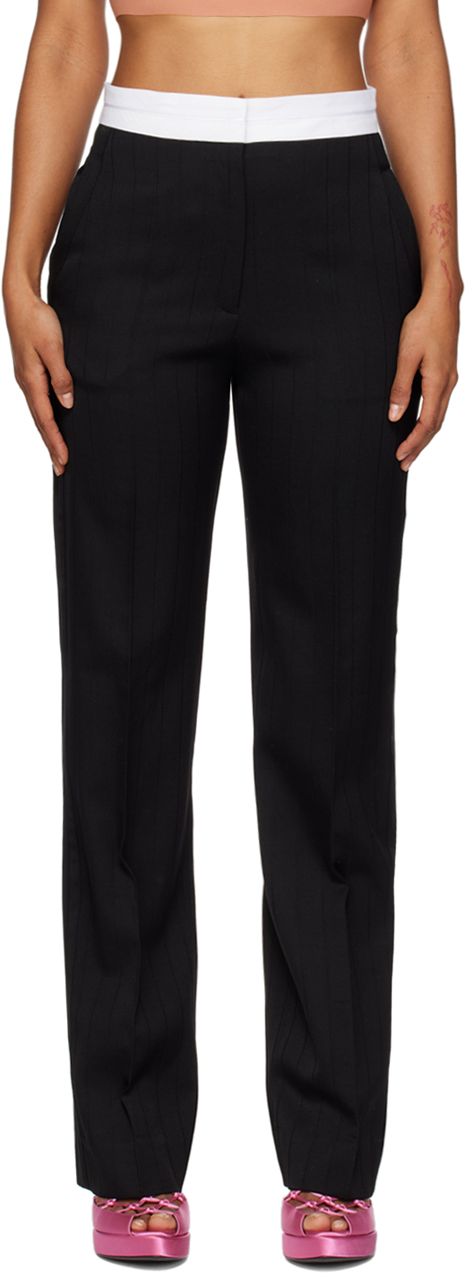 Black Side Panel Trousers