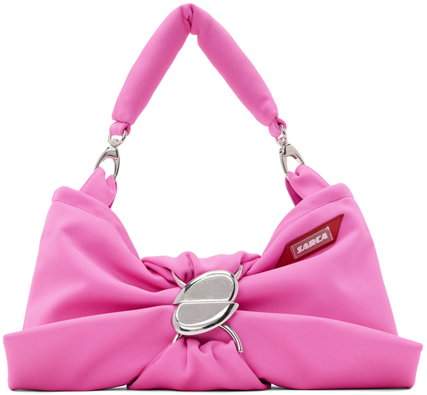 Ancuta Sarca Pink Bow Shoulder Bag