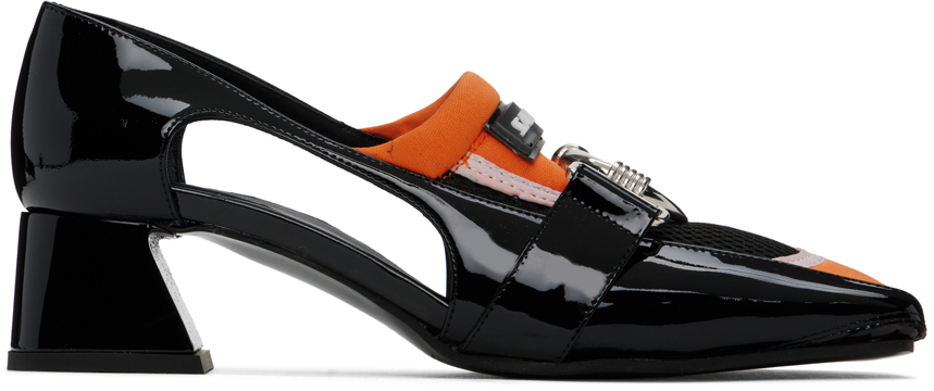 Black & Orange Olga Heels by Ancuta Sarca on Sale