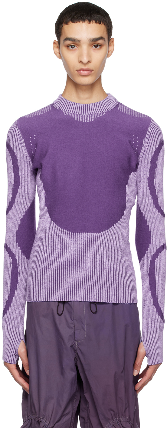 Purple Plated Turtleneck