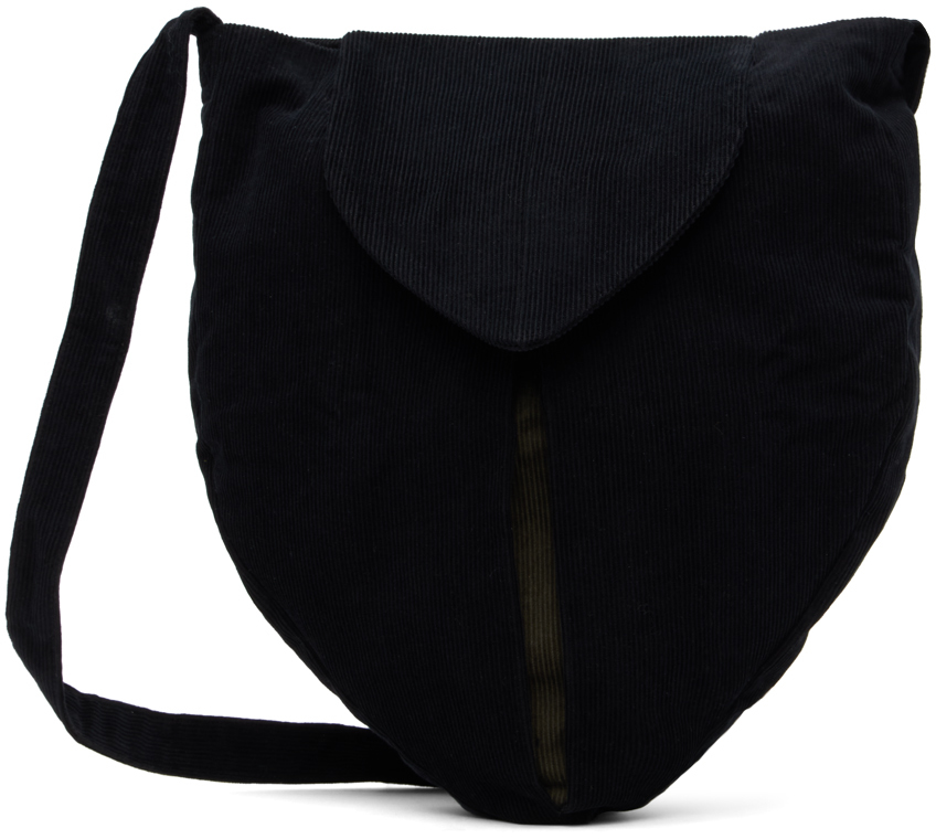 Solitude Studios Black Corduroy Defensive Bag In Black/olive