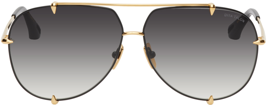 Dita Black & Gold Talon Sunglasses