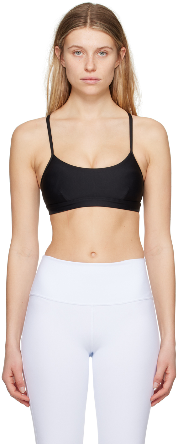 ALO YOGA BLACK AIRLIFT INTRIGUE BRA