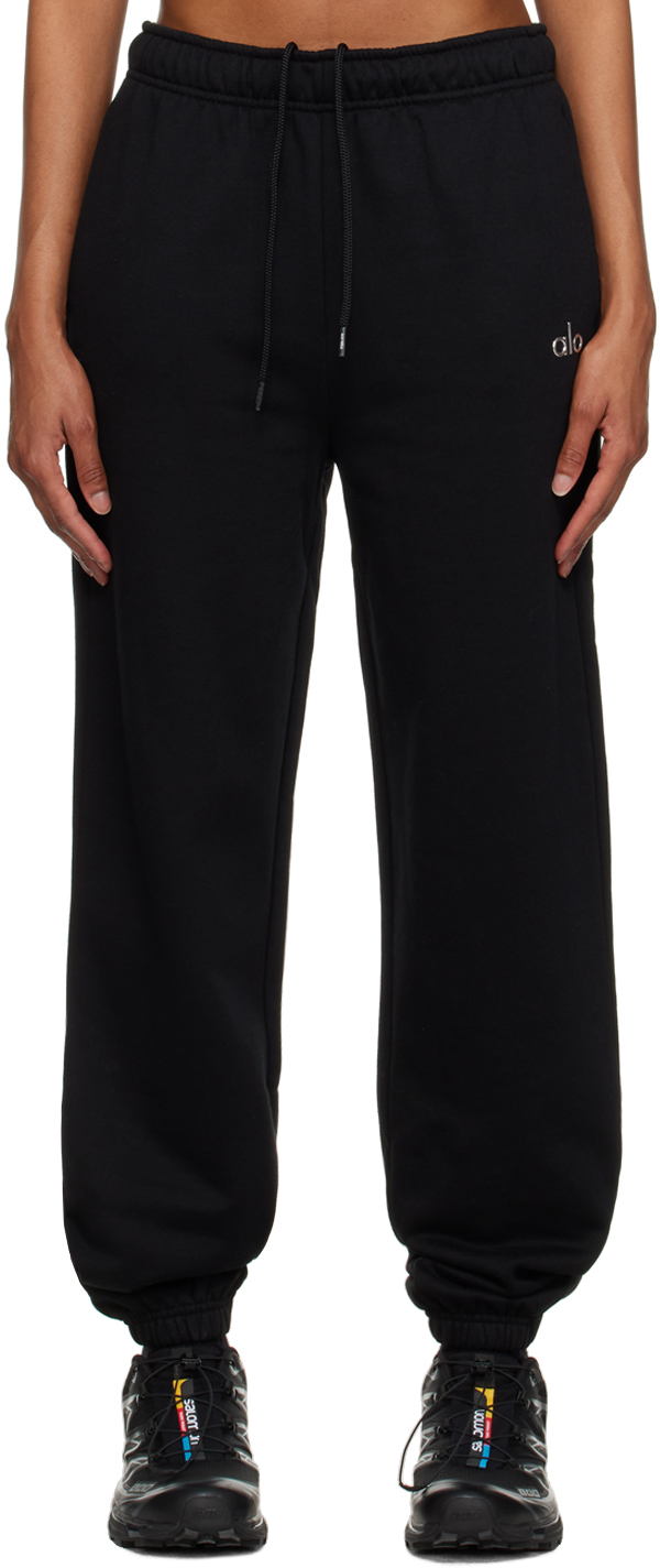 Alo Black Accolade Pants SSENSE