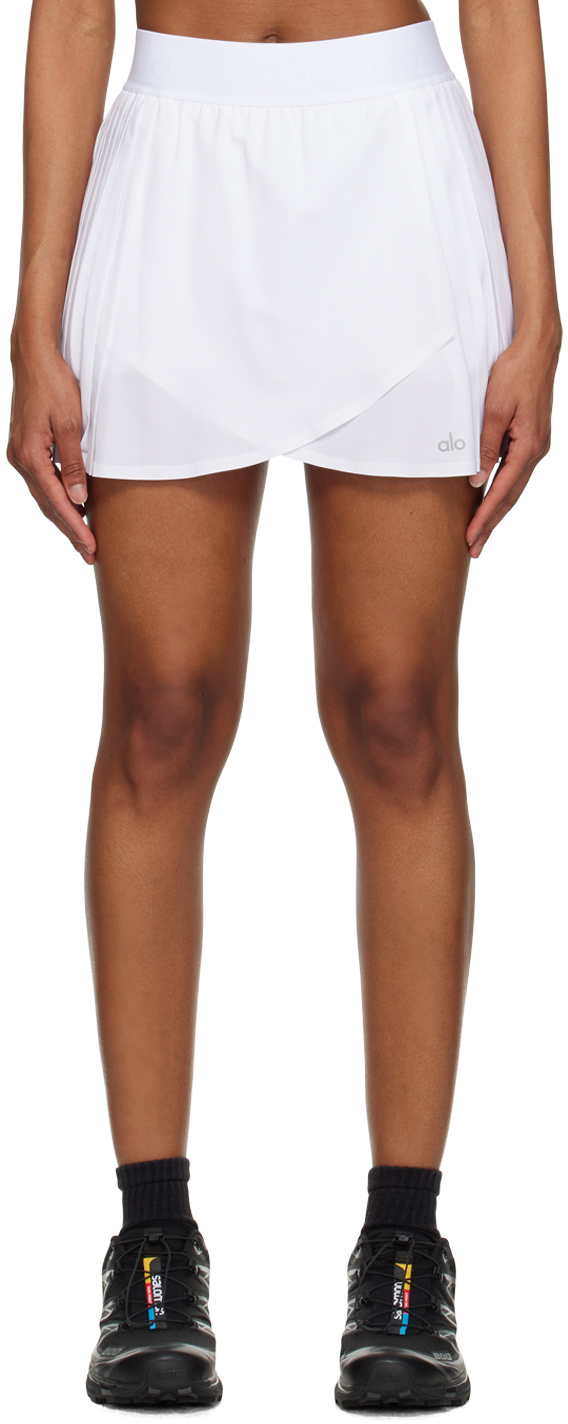 Alo Yoga Aces Tennis Skirt In White | ModeSens