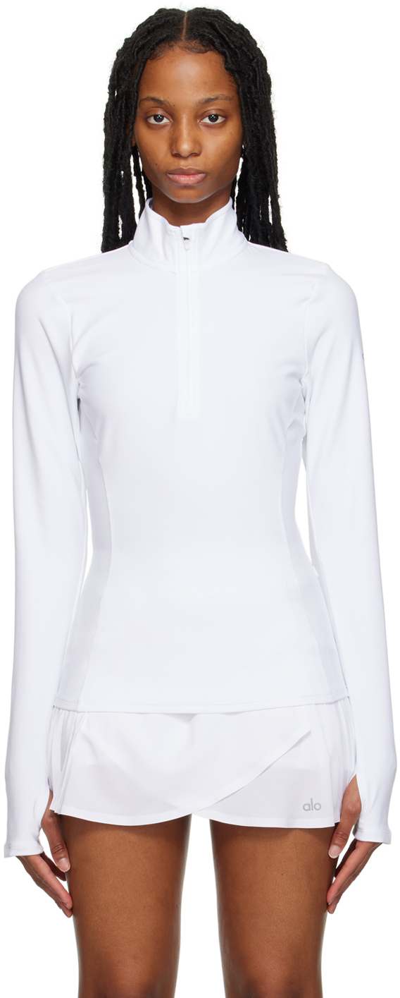 Alo Yoga Accolade Sweatshirt In White