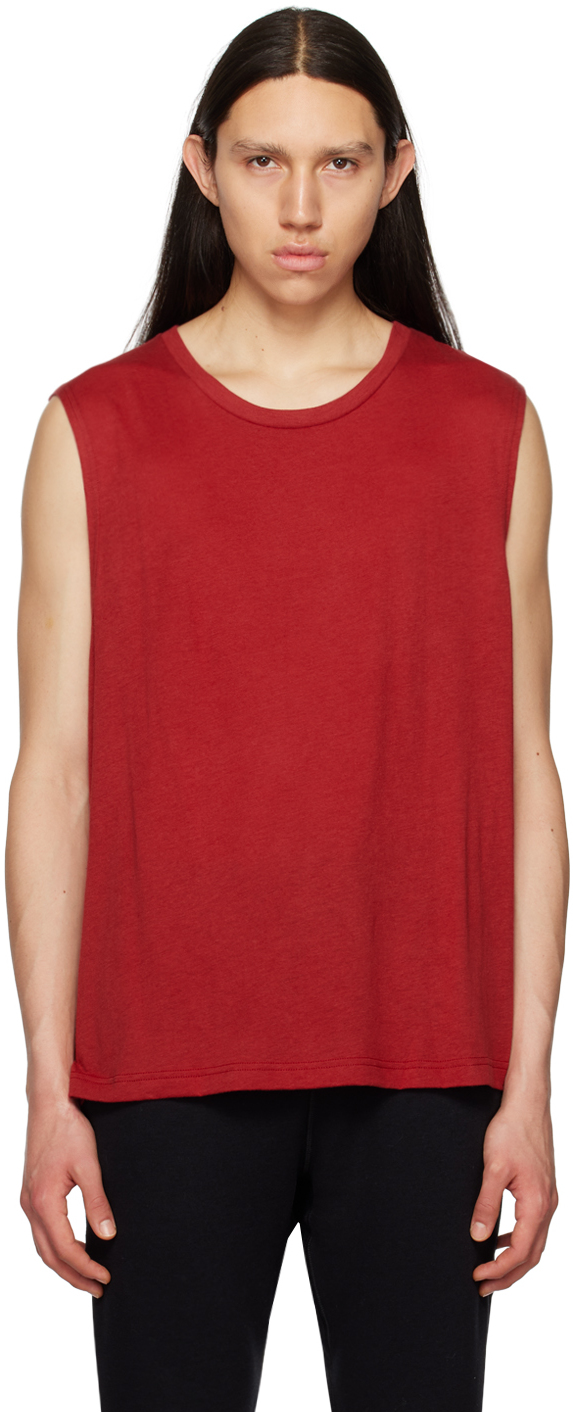 Alo: Red Triumph Tank Top | SSENSE Canada